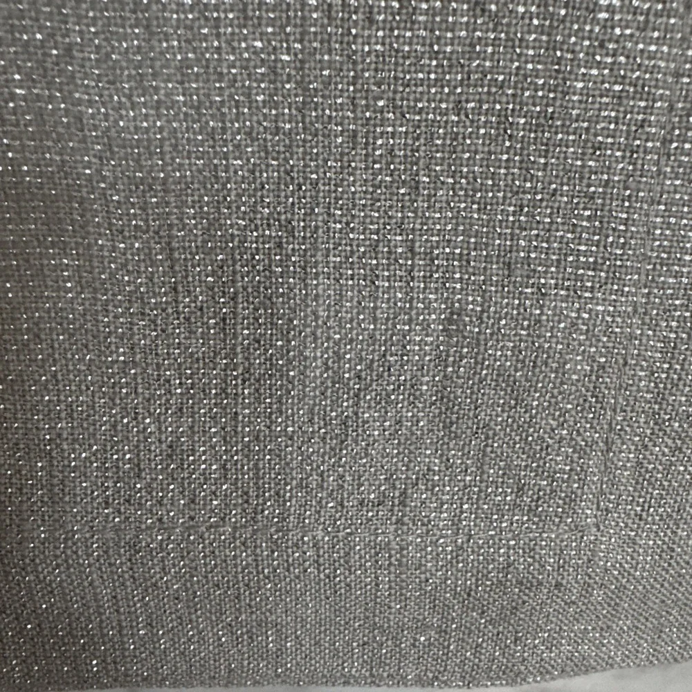 Williams Sonoma Metallic Dinner Napkins Silver Set of 4 Melane Bolde
